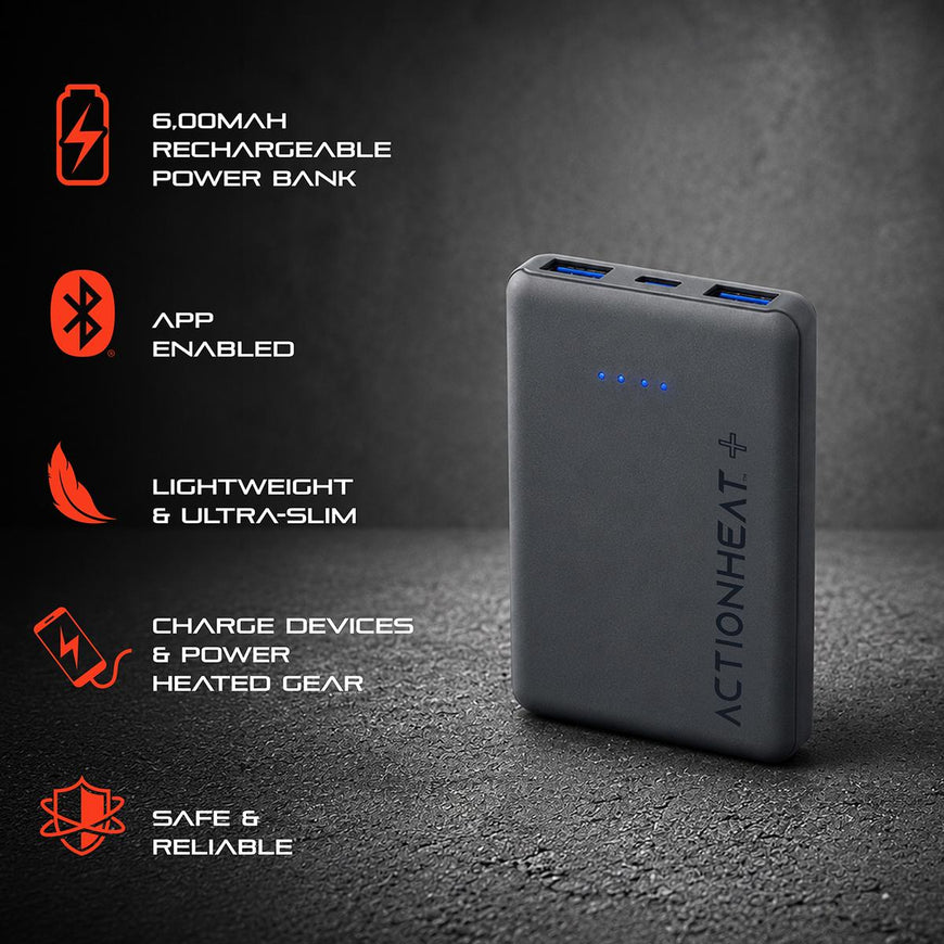 ActionHeat 5V 6000mAh Bluetooth Power Bank Kit